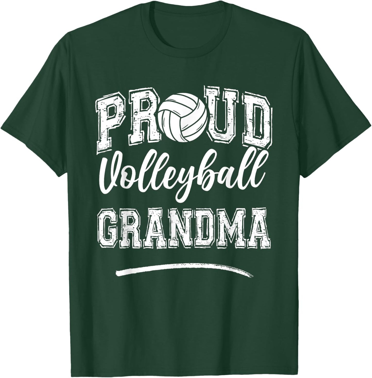 Proud Volleyball Grandma Funny College That's My Nephew T-Shirt - T-Shirt | Forest