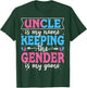 Keeper Of The Gender Uncle Baby Announcement Family Party T-Shirt - T-Shirt | Forest