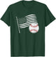 US American Flag Vintage Baseball Flag 4th Of July Kids Men T-Shirt - T-Shirt | Forest