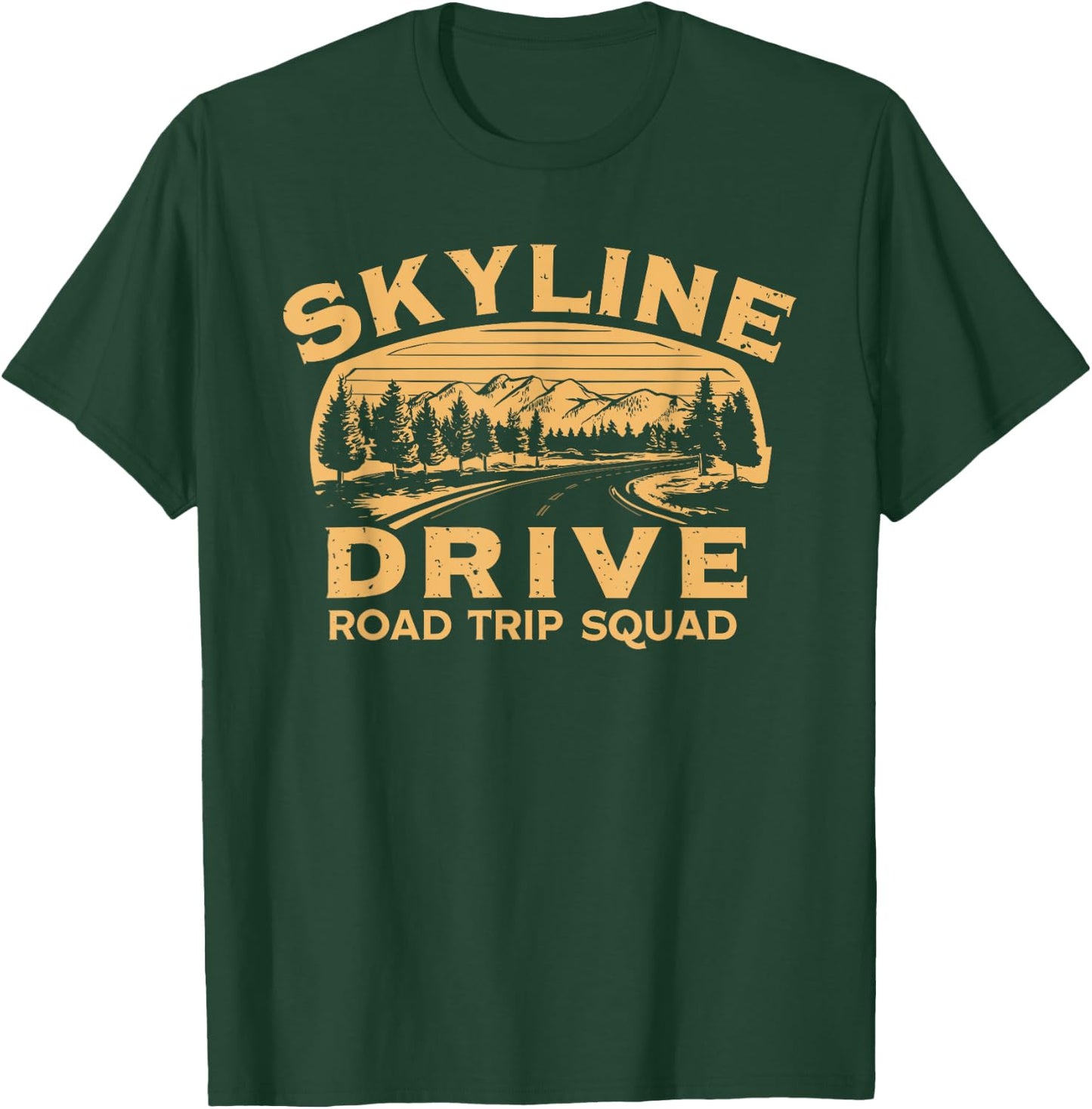 Skyline Drive Road Trip Squad Travel Souvenir T-Shirt - T-Shirt | Forest