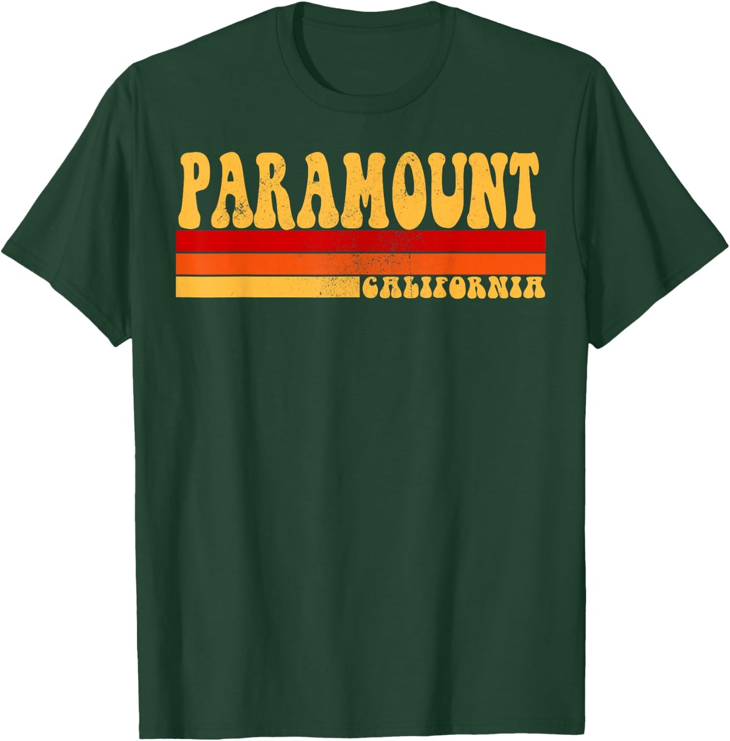 PARAMOUNT California City Vintage Roots Retro Design 70s 80s T-Shirt - T-Shirt | Forest