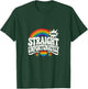 Straight Unfortunately LGBTQ Ally Retro T-Shirt - T-Shirt | Forest