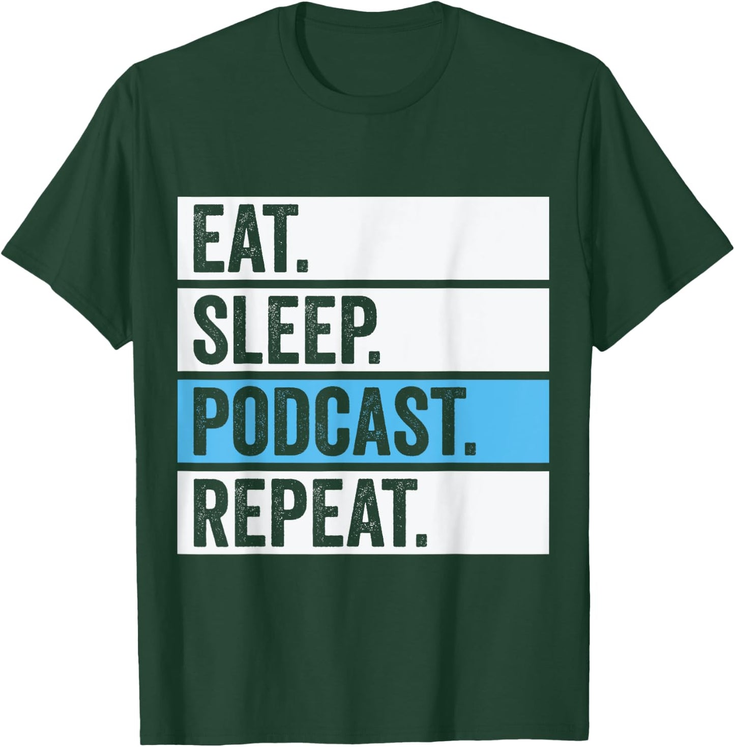 Cool Podcasting Women Radio Podcaster Podcast Lovers T-Shirt - T-Shirt | Forest