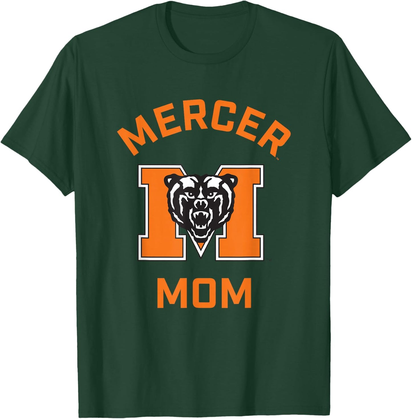 Mercer University Bears Arched Mom T-Shirt - T-Shirt | Forest