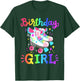 Birthday Girl Rolling Skates Roller Skater Party Kids Girls T-Shirt - T-Shirt | Forest