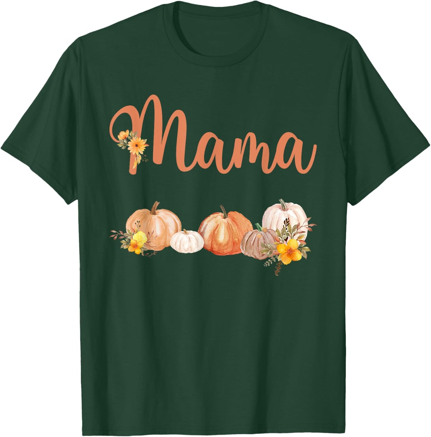 Mama of Little Pumpkin First Birthday Autumn Pumpkin T-Shirt - T-Shirt | Forest