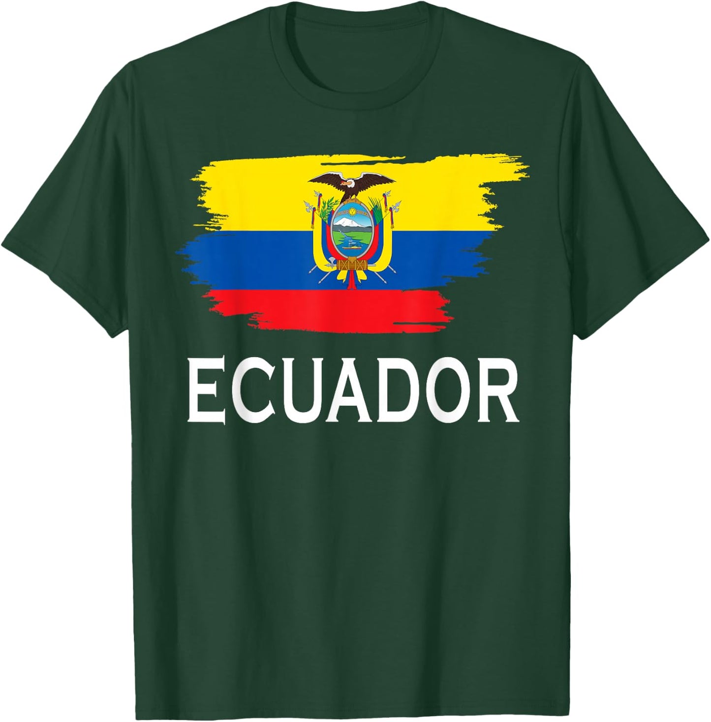 Ecuador Country Ecuadorian Flag Women Kids Ecuador T-Shirt - T-Shirt | Forest