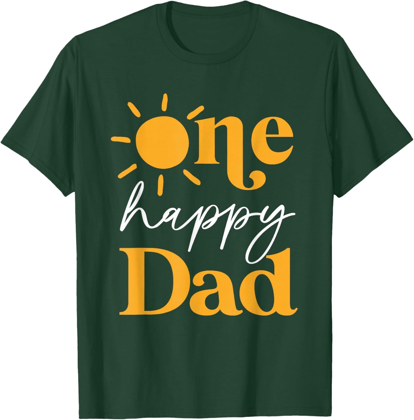 One Happy Dad of The Birthday First Trip Around the Sun T-Shirt - T-Shirt | Forest