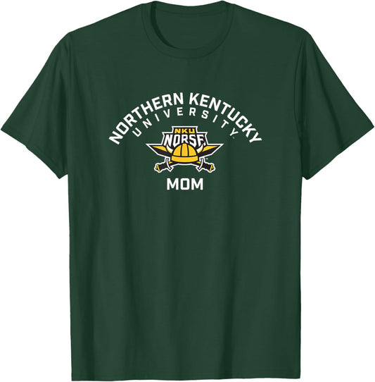 Northern Kentucky University NKU Norse Arched Mom T-Shirt - T-Shirt | Forest