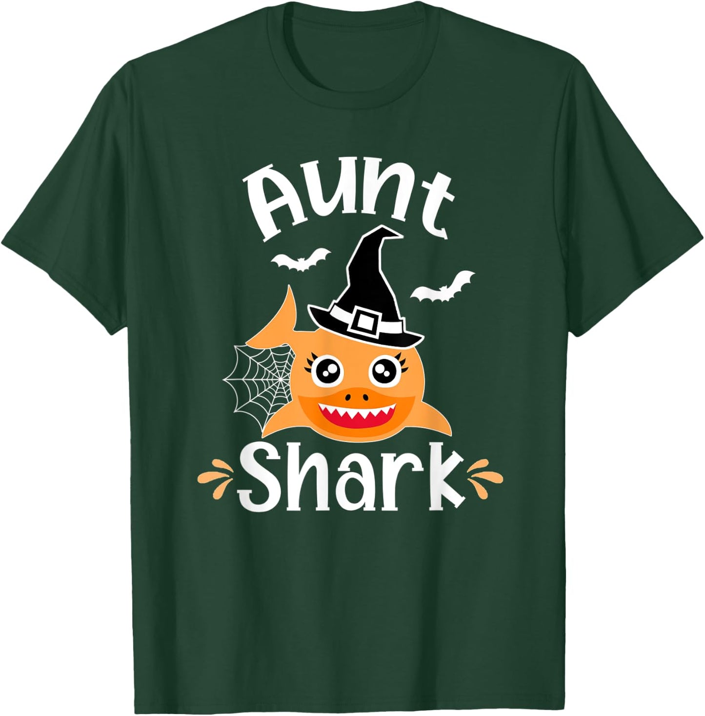 Aunt Shark Funny Halloween T-Shirt - T-Shirt | Forest