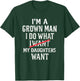 I'm A Grown Man I Do What My Daughter Wants T-Shirt - T-Shirt | Forest