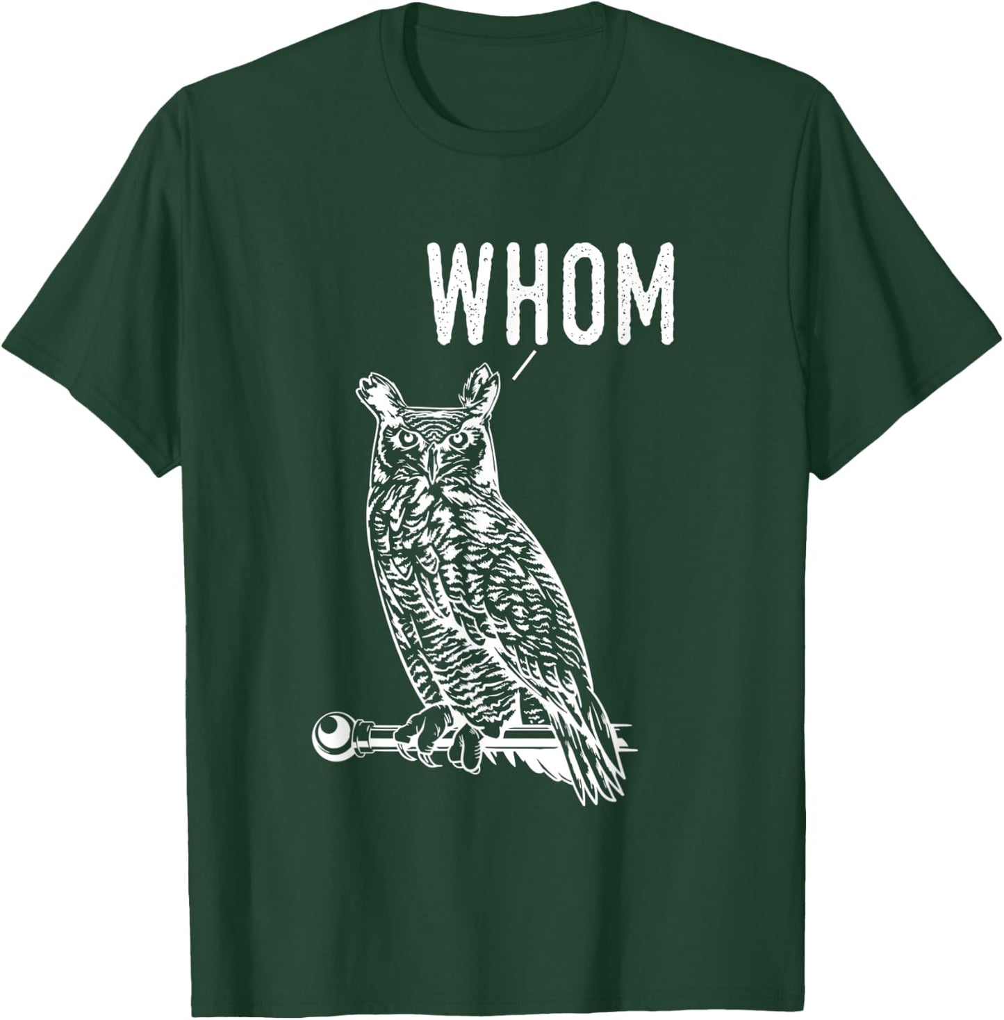 Whom Funny Spooky Own English Teacher Grammar Expert Men Women T-Shirt - T-Shirt | Forest