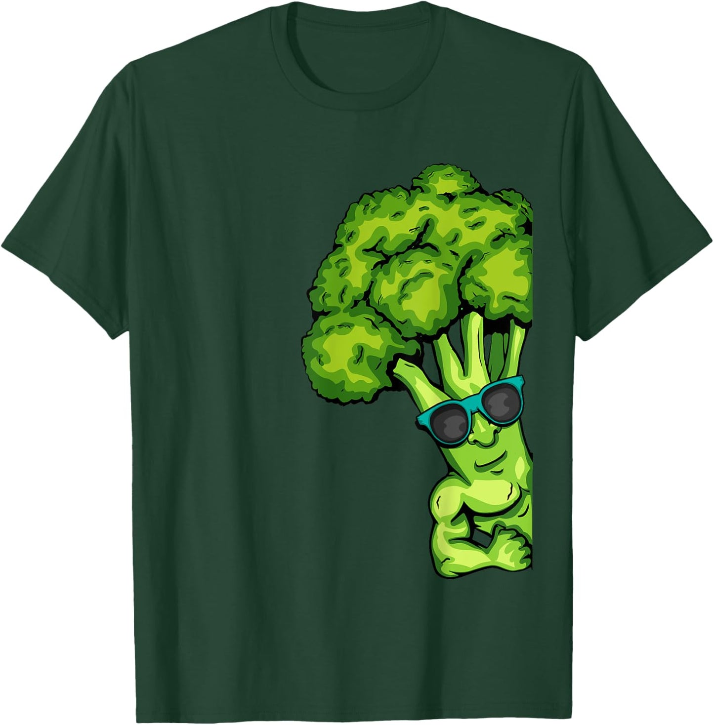 Broccoli Lover Healthy Vegetables Gym Fitness Bodybuilding T-Shirt - T-Shirt | Forest
