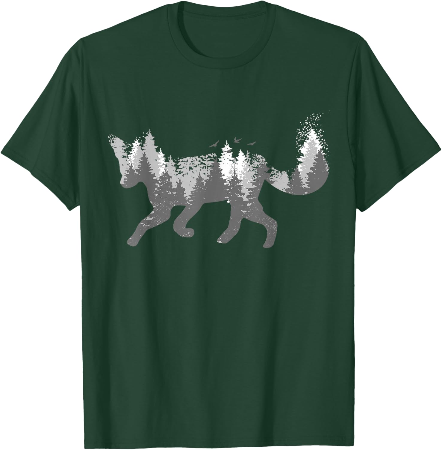 Fox Nature Outdoor Hiking Camping Hunting Gift T-Shirt - T-Shirt | Forest