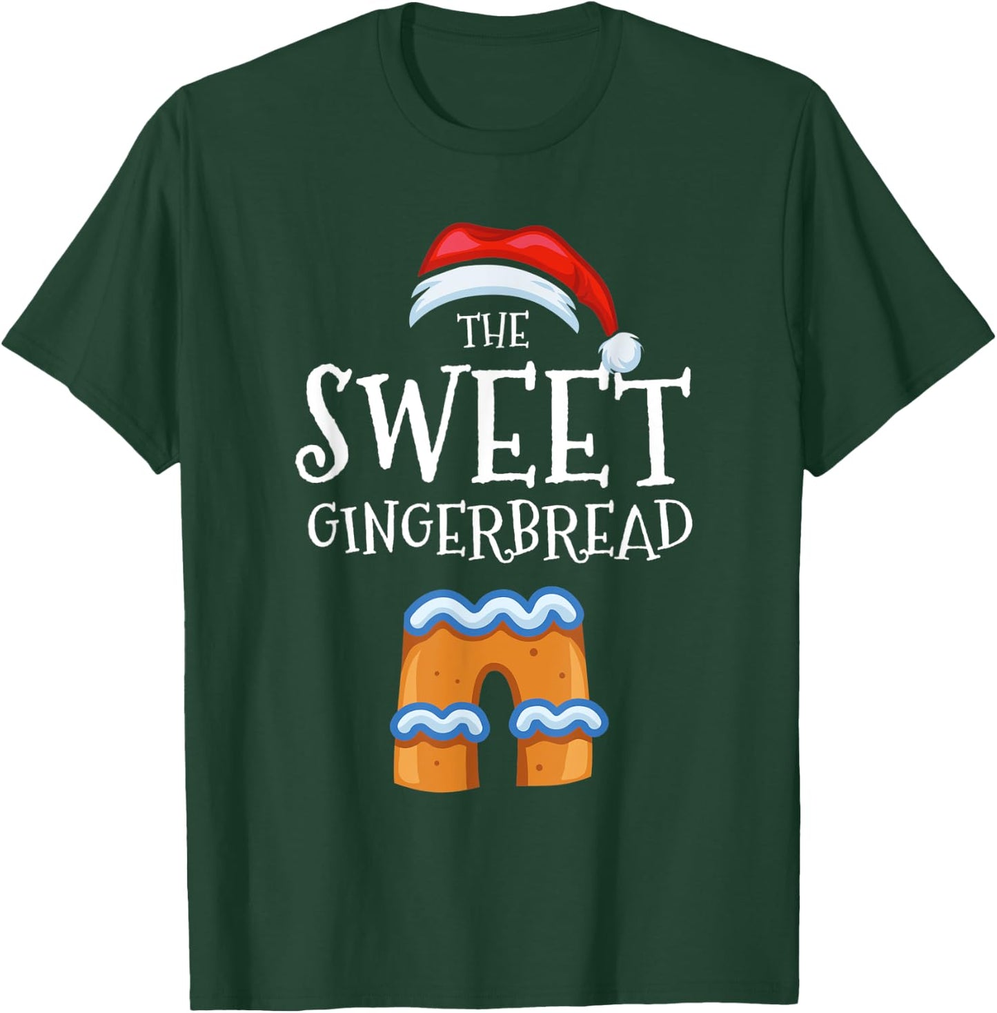 Sweet Gingerbread Family Matching Group Christmas Gift T-Shirt - T-Shirt | Forest