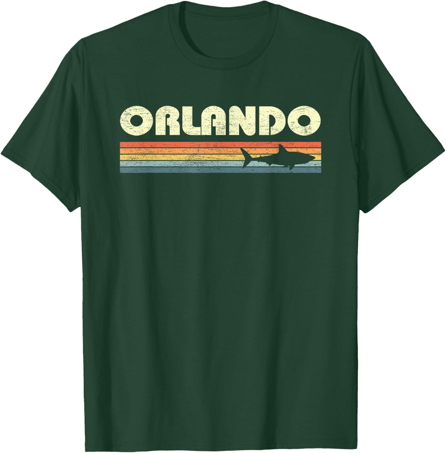 Orlando Florida Vintage Shark Souvenir T-Shirt - T-Shirt | Forest