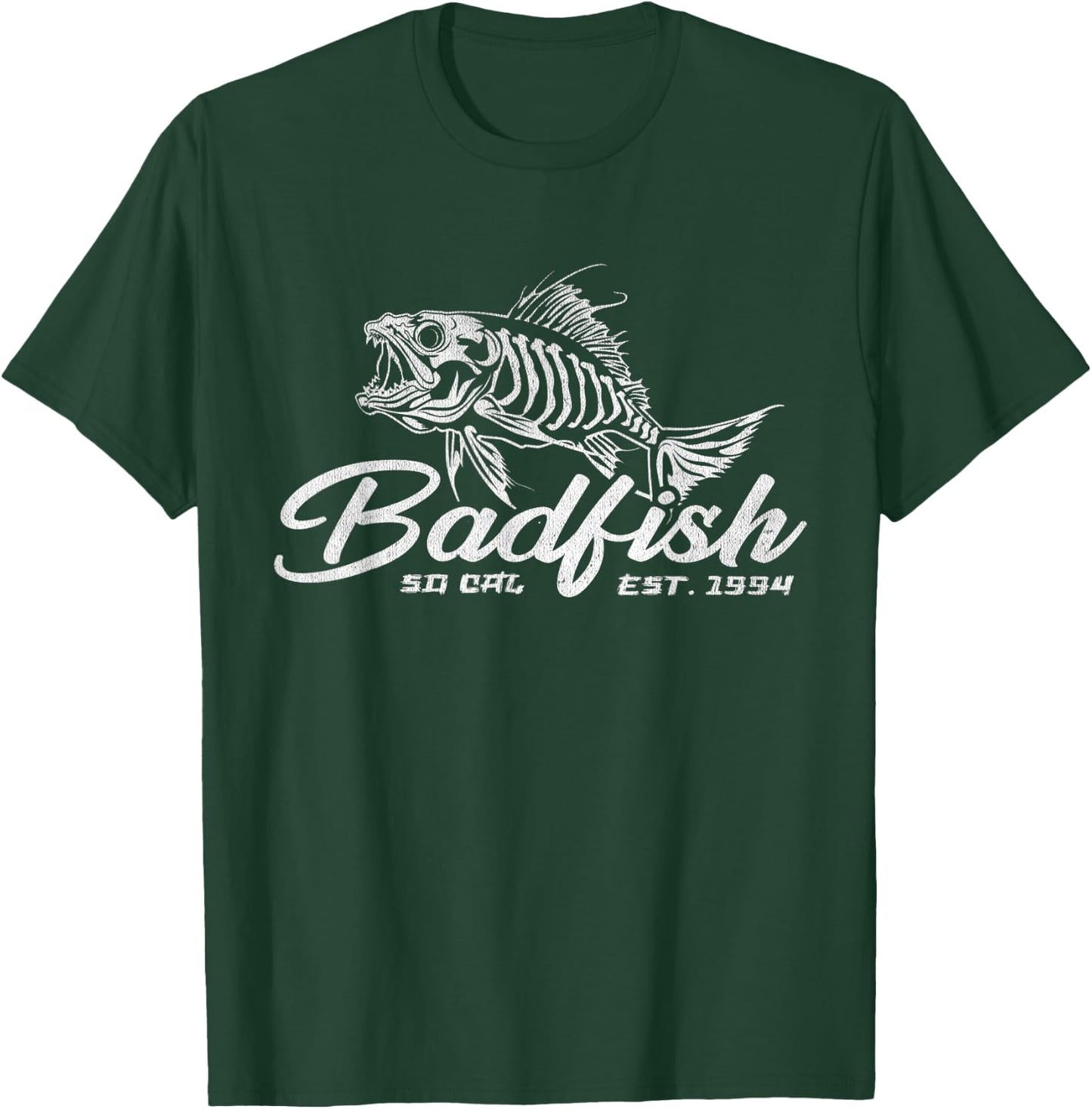 Badfish Classic Arts Funny Animal Musicians Apparel Lovers T-Shirt - T-Shirt | Forest