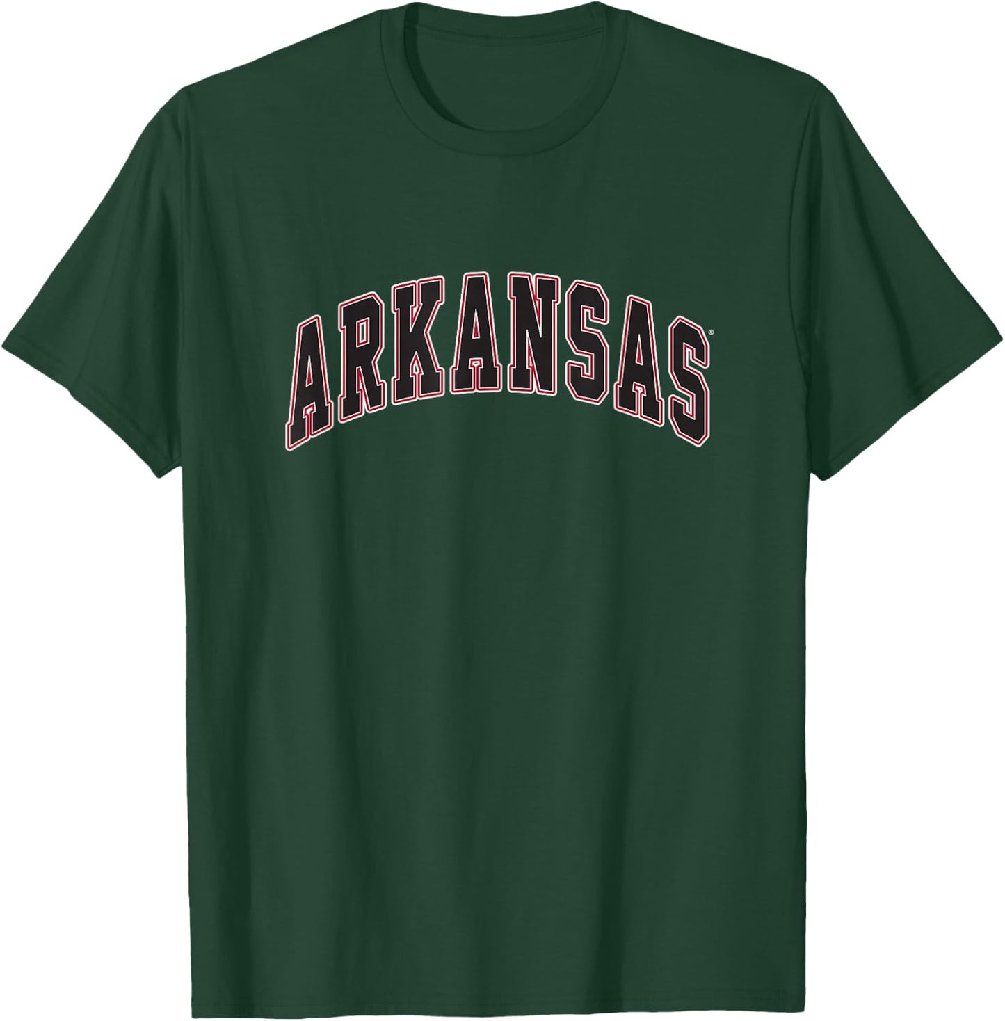 University of Arkansas Razorbacks Collegiate Text T-Shirt - T-Shirt | Forest