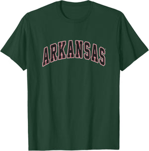 University of Arkansas Razorbacks Collegiate Text T-Shirt - T-Shirt | Forest