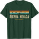 Sierra Nevada Vintage Mountains Hiking California Retro T-Shirt - T-Shirt | Forest