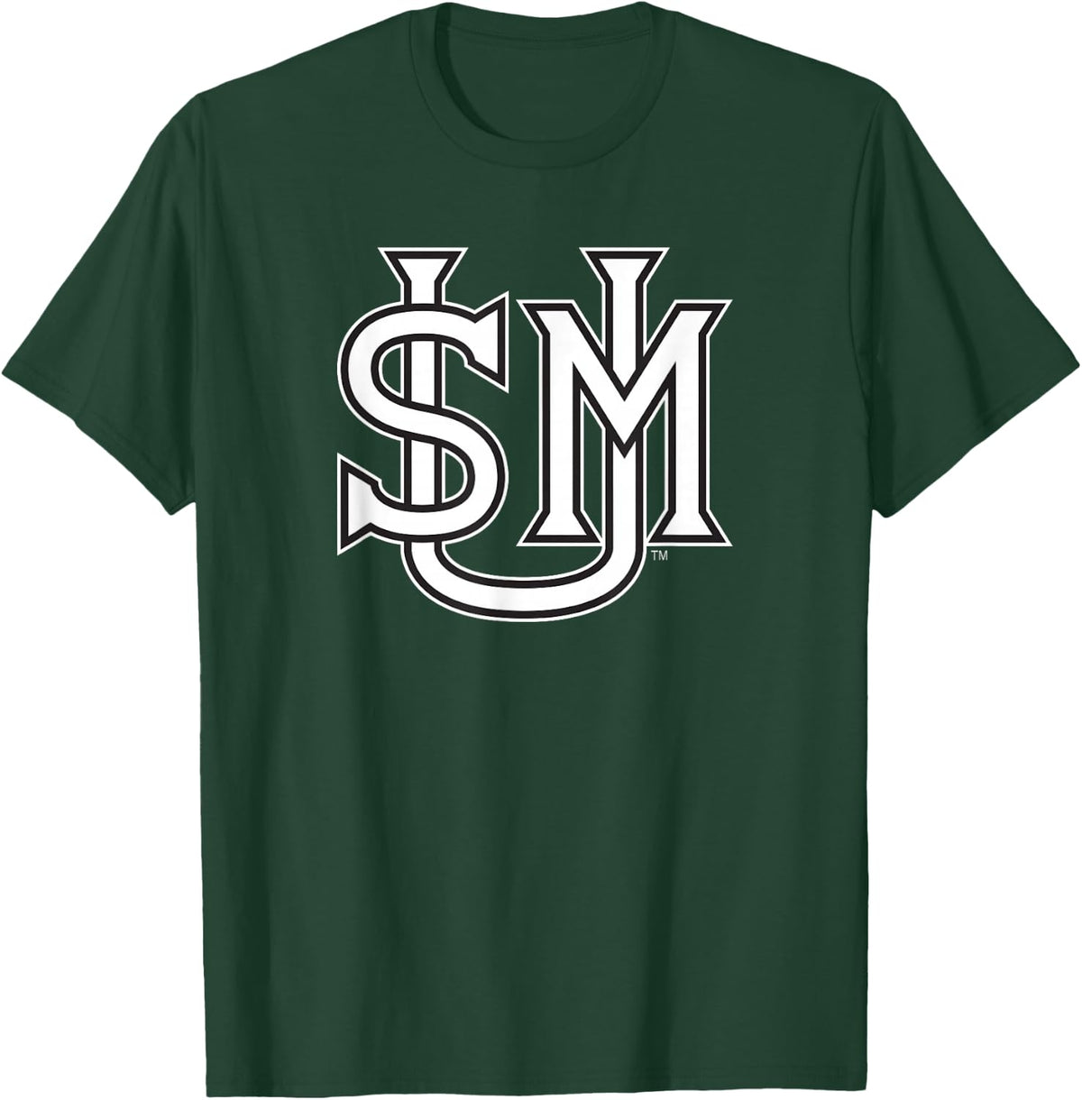 University of Southern Maine USM Monogram Logo T-Shirt - T-Shirt | Forest