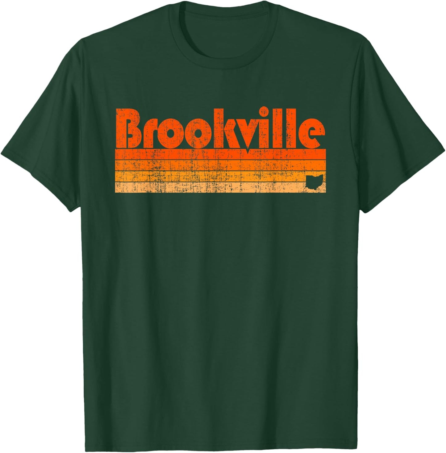Brookville, Ohio Retro 80s Style T-Shirt - T-Shirt | Forest