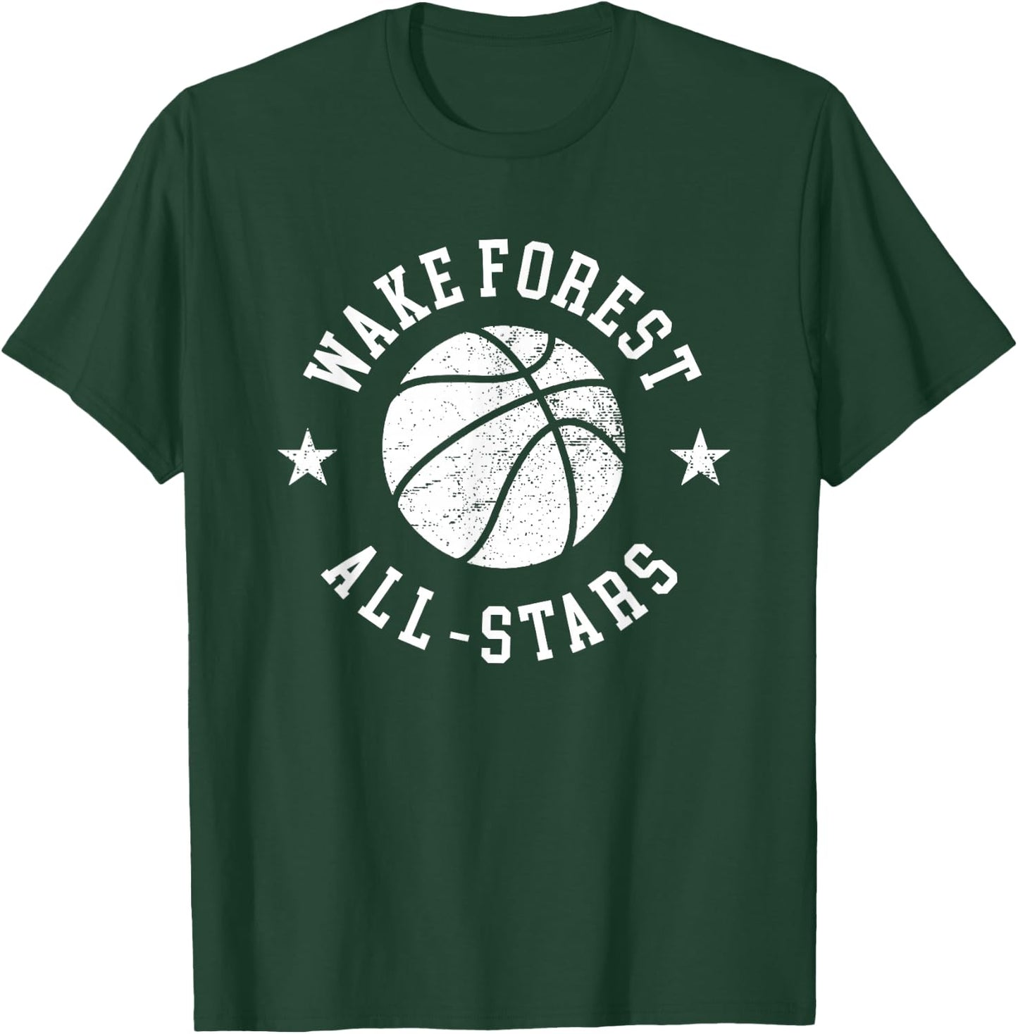 Wake Forest Vintage All-Stars Retro 80s Basketball T-Shirt - T-Shirt | Forest
