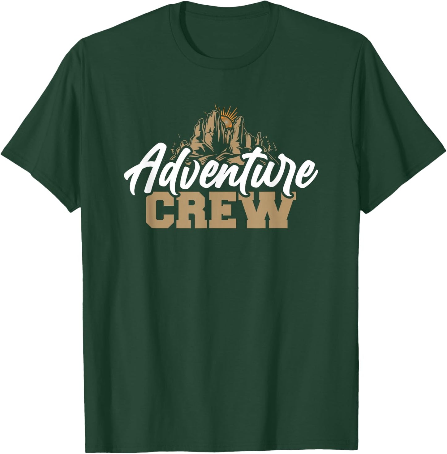 Outdoor Exploration Hiking Adventure Enthusiasts Adventure Crew , -Adult, Black, Small, Short Sleeve T-Shirt - T-Shirt | Forest