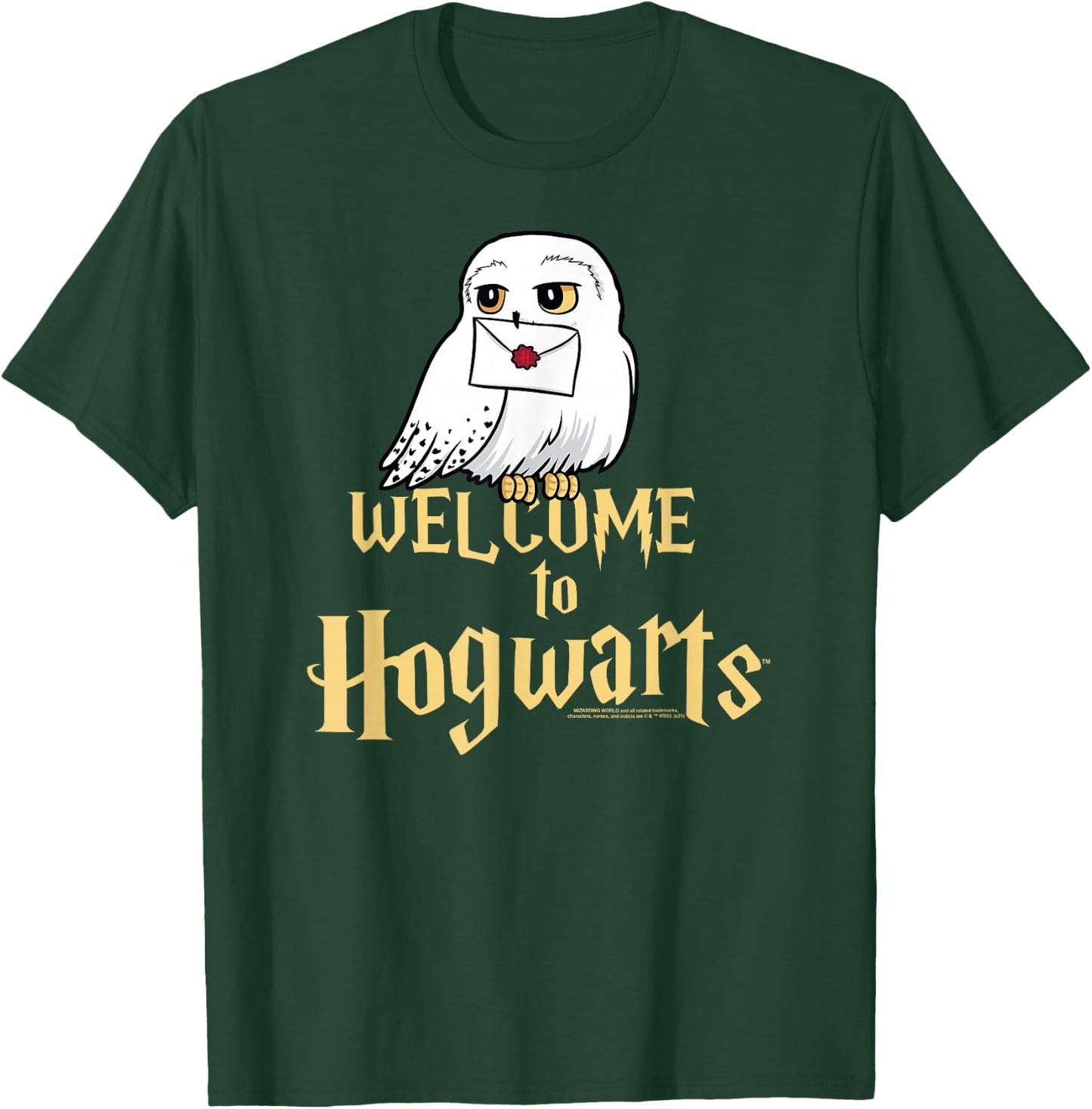 Harry Potter Hedwig Welcome to Hogwarts T-Shirt - T-Shirt | Forest