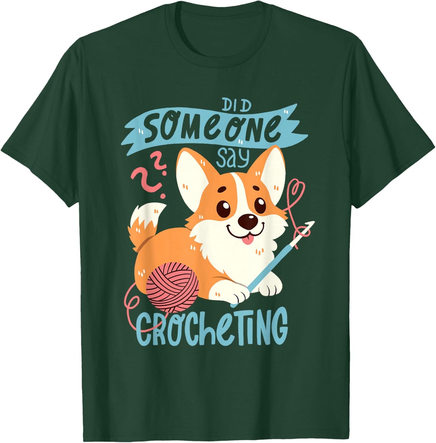 Crochet Corgi T-Shirt - T-Shirt | Forest