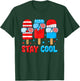 Stay Cool 4th July Ice Cream Sunglasses American Boys Girls T-Shirt - T-Shirt | Forest