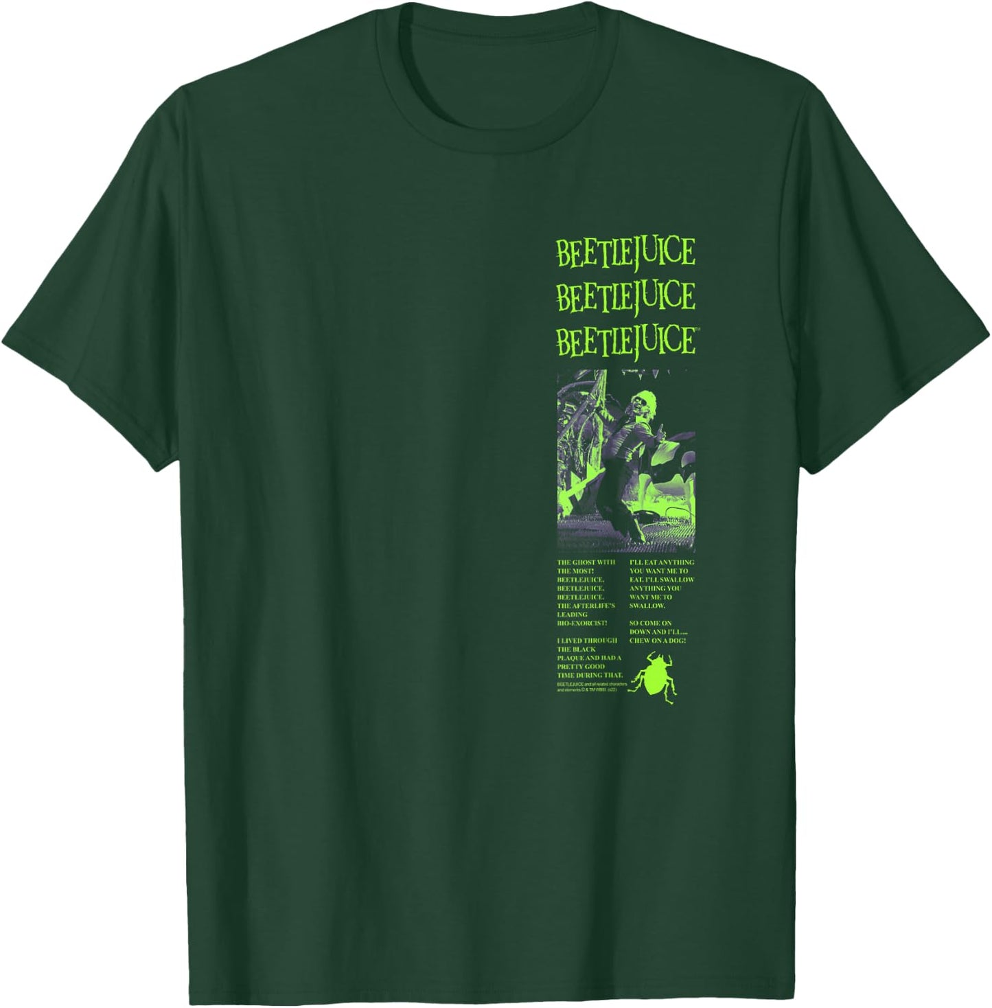 Beetlejuice Retro Ad Collage Movie T-Shirt - T-Shirt | Forest