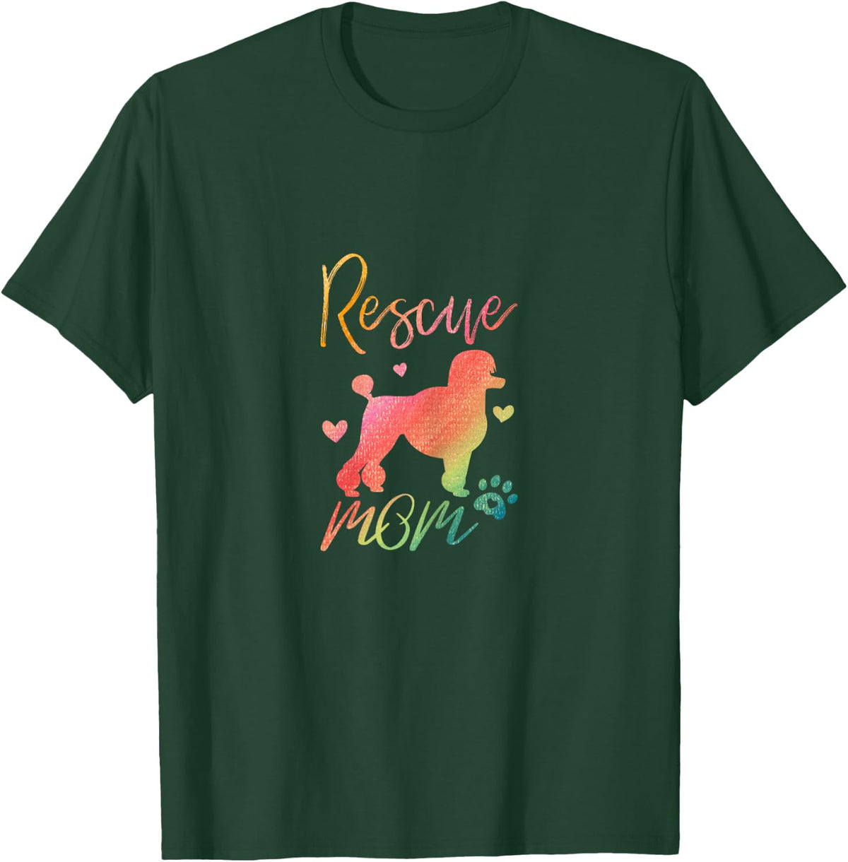 Rescue Poodle Mom Adopt Don't Shop Dog Rights Pet Adoption Women T-Shirt - T-Shirt | Forest