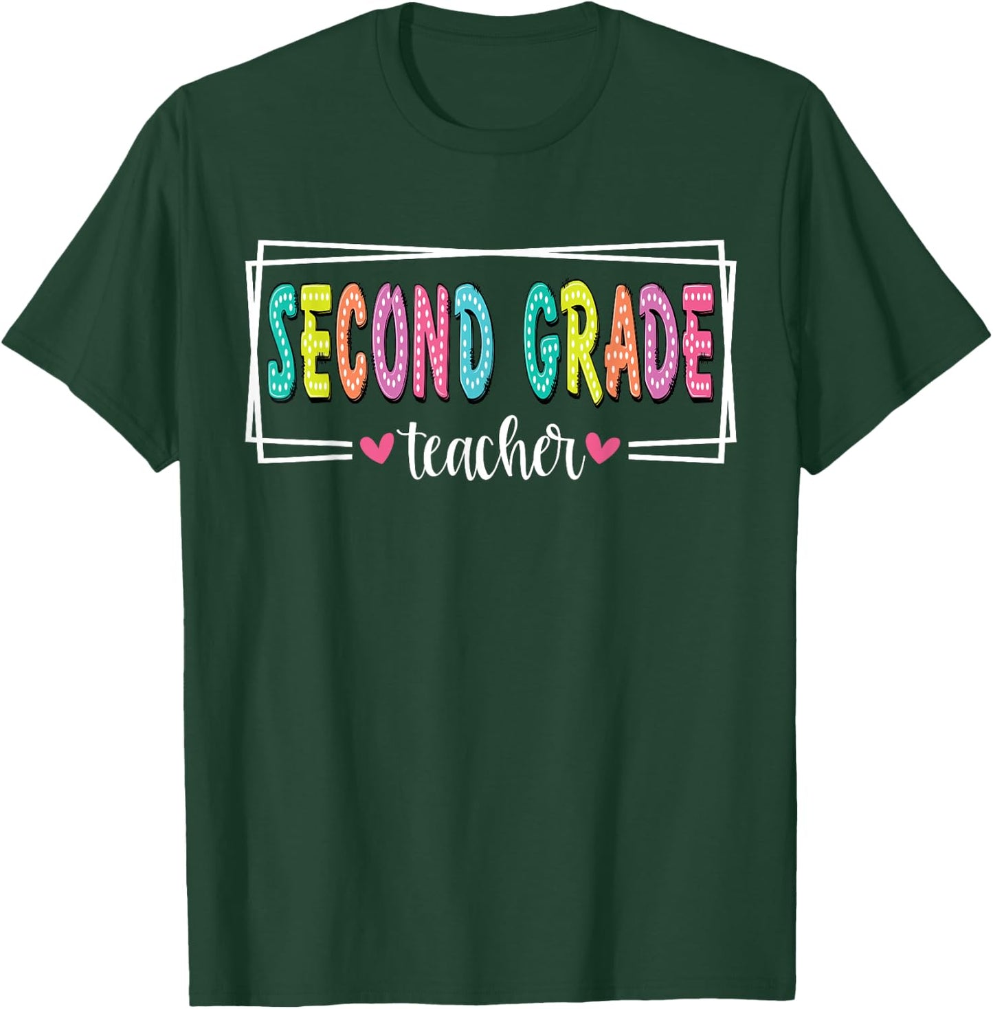 Second Grade Teacher Back To School 2nd Grade Teacher Women T-Shirt - T-Shirt | Forest