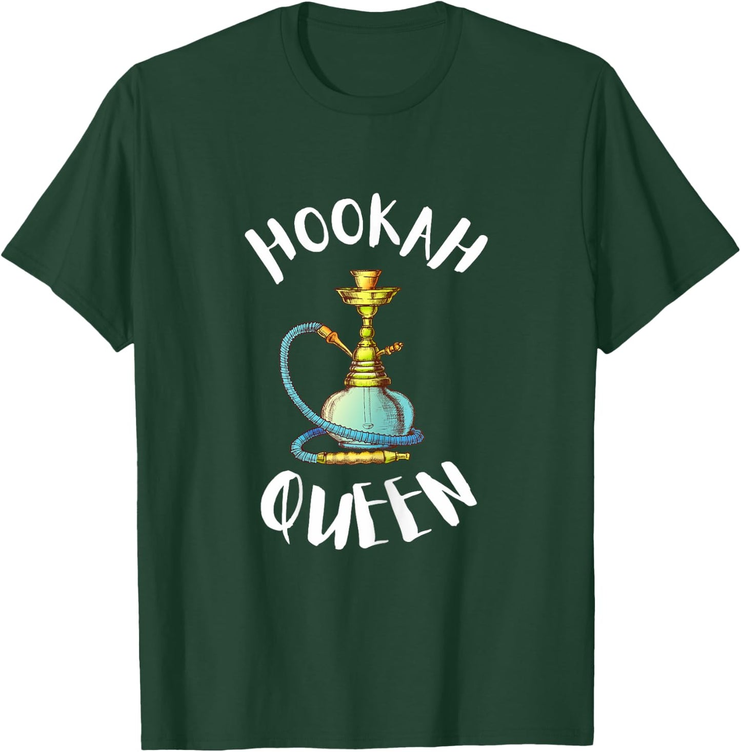 Hookah Bar And Waterpipe - Hookah Queen T-Shirt - T-Shirt | Forest