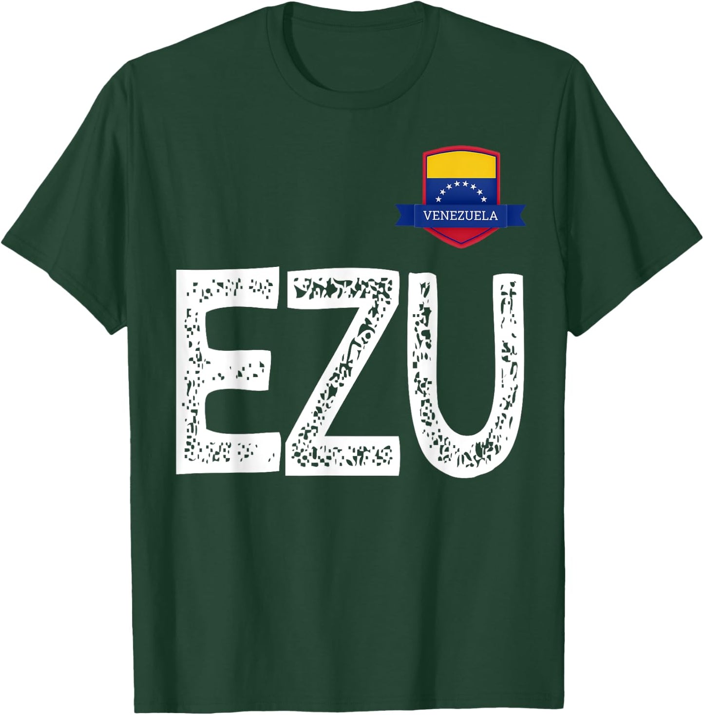 Venezuela Human-Flag Letter E and Letter Z and U Venezuela T-Shirt - T-Shirt | Forest
