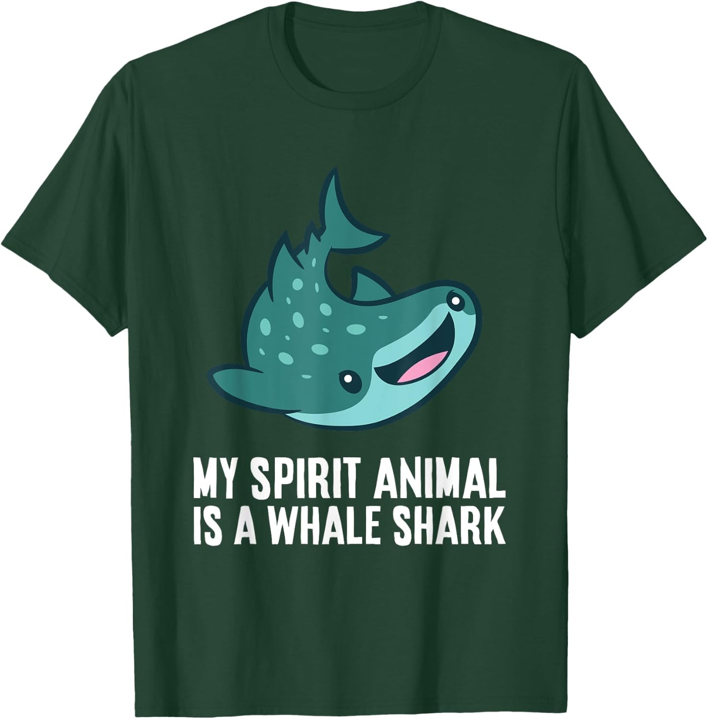 My Spirit Animal Is A Whale Shark Love Whale Sharks T-Shirt - T-Shirt | Forest