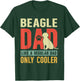 Beagle Dad Funny Father's Day Vintage for Beagle Dog Owner T-Shirt - T-Shirt | Forest