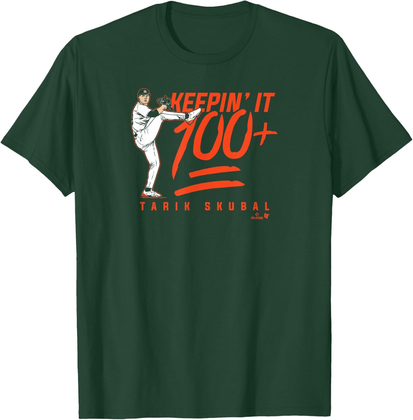 Tarik Skubal - Keepin' It 100+ - Detroit Baseball T-Shirt - T-Shirt | Forest