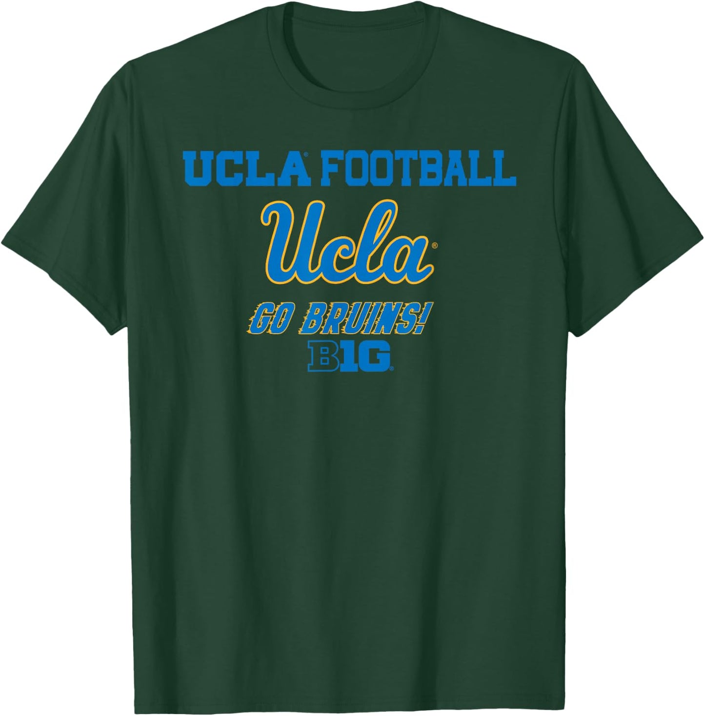 UCLA Bruins Big 10 Football Officially Licensed T-Shirt - T-Shirt | Forest