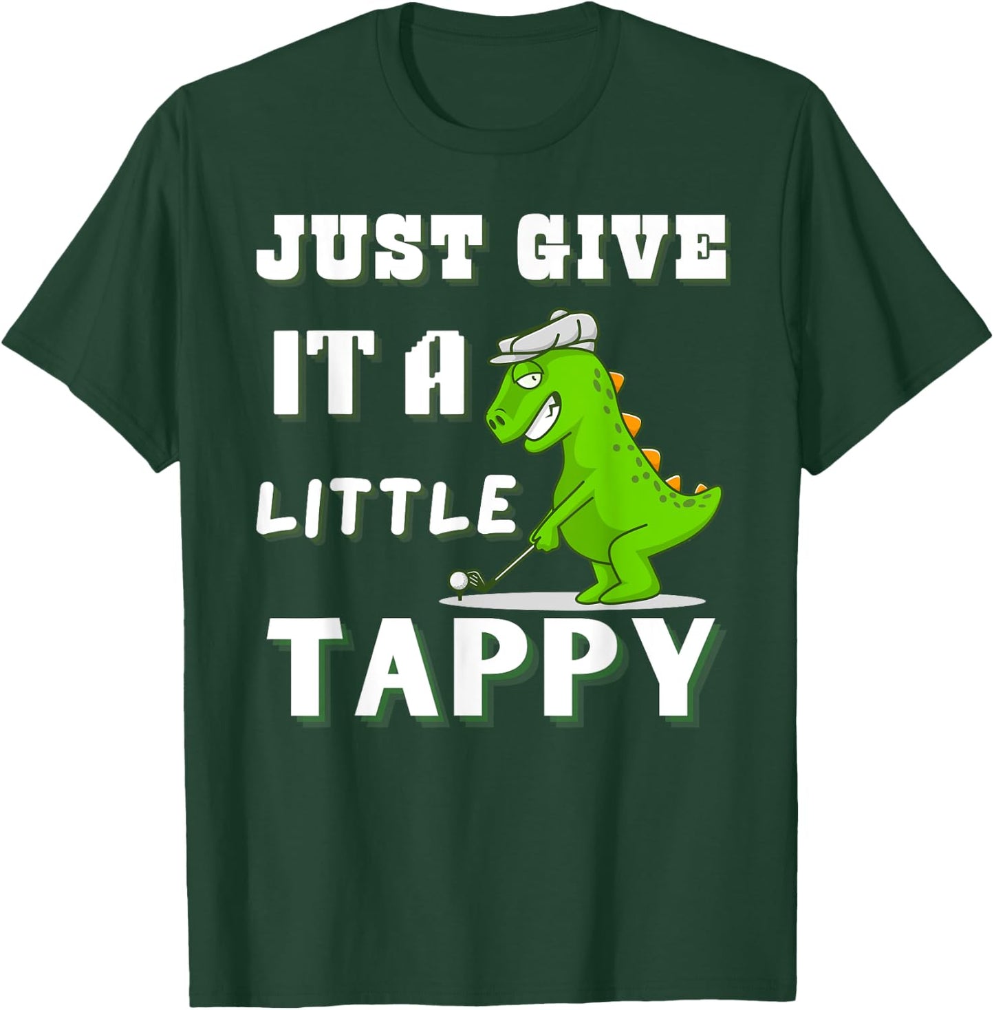 Funny Golf Dinosaur Adult Humor Men or T-Shirt - T-Shirt | Forest