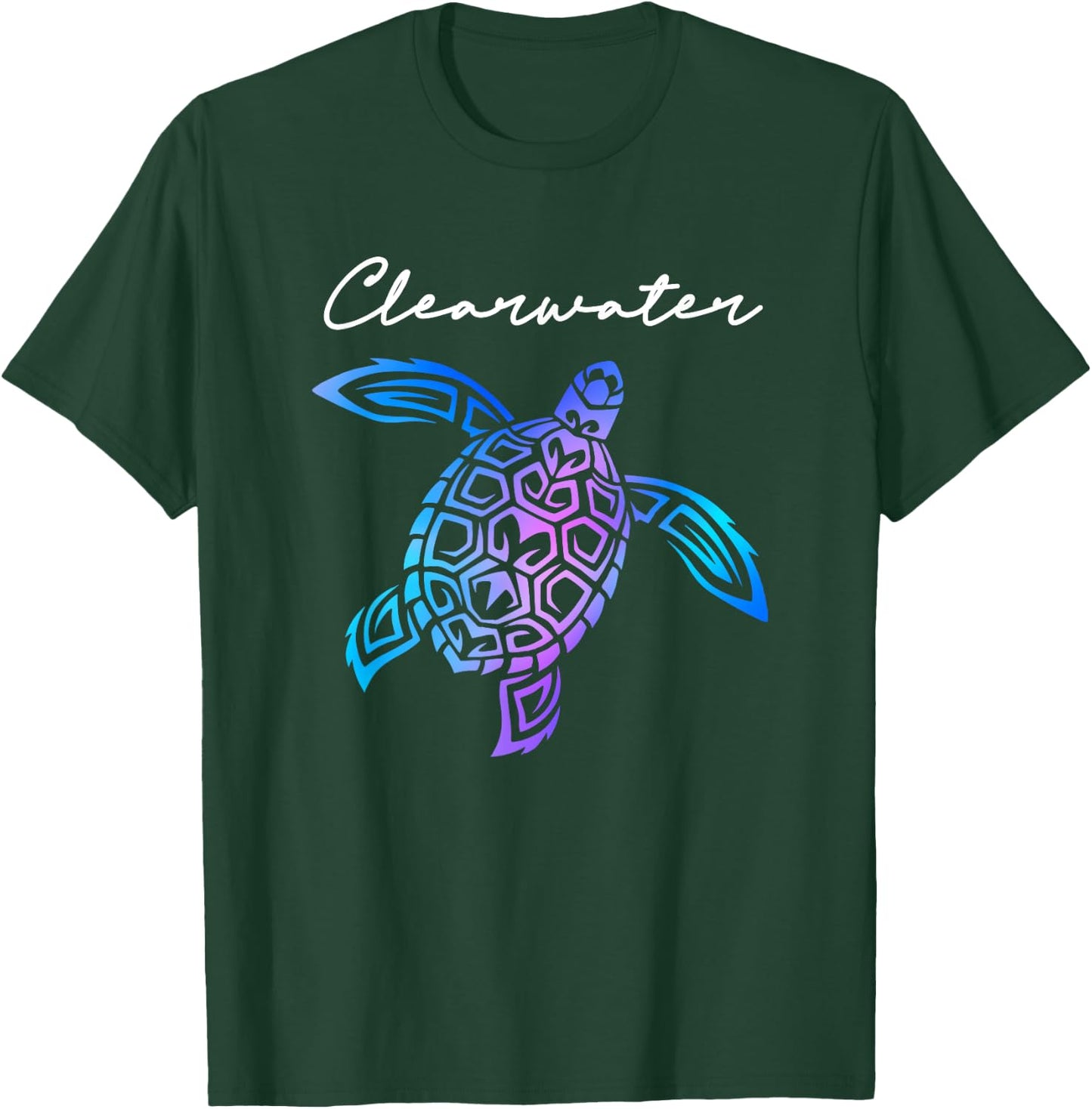 Clearwater Florida Sea Turtle Beach Vacation Souvenir Women Kids T-Shirt - T-Shirt | Forest