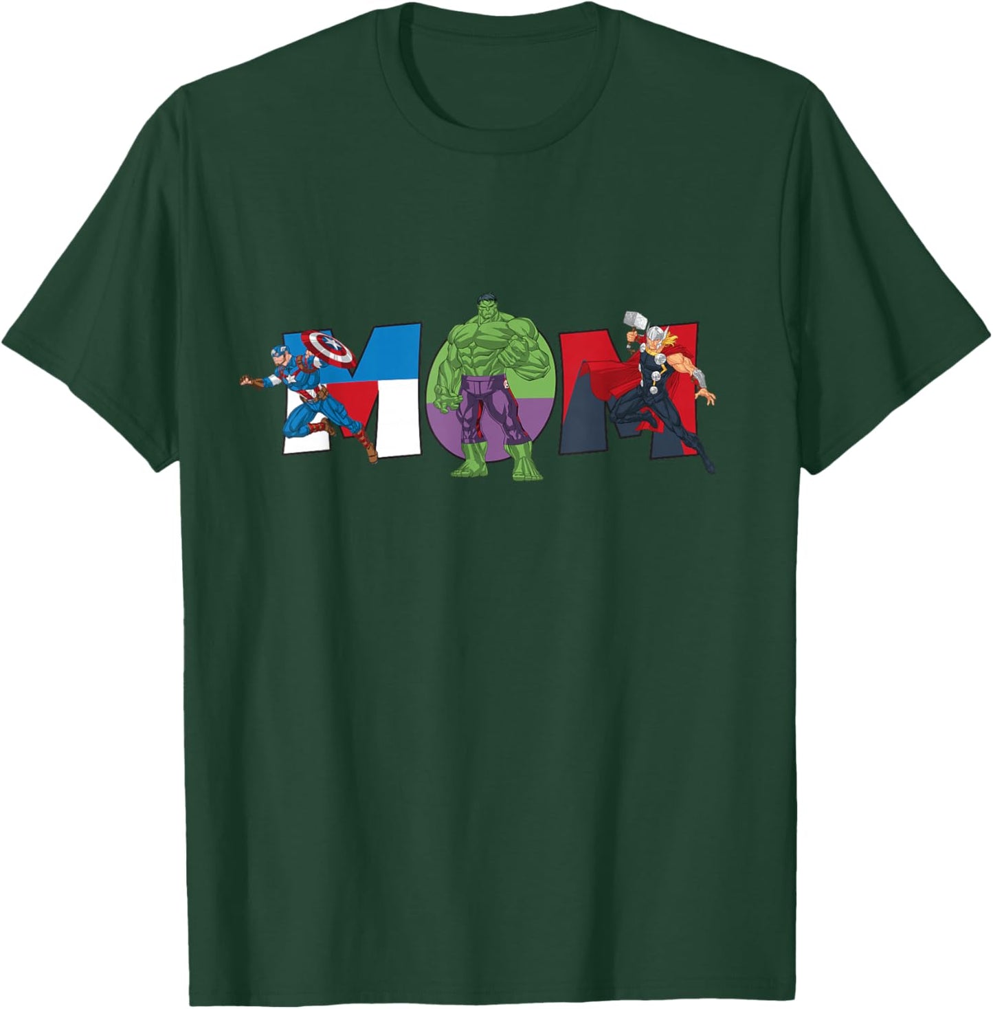 Marvel Avengers Team Mom Mother’s Day Family Trip Birthday T-Shirt - T-Shirt | Forest