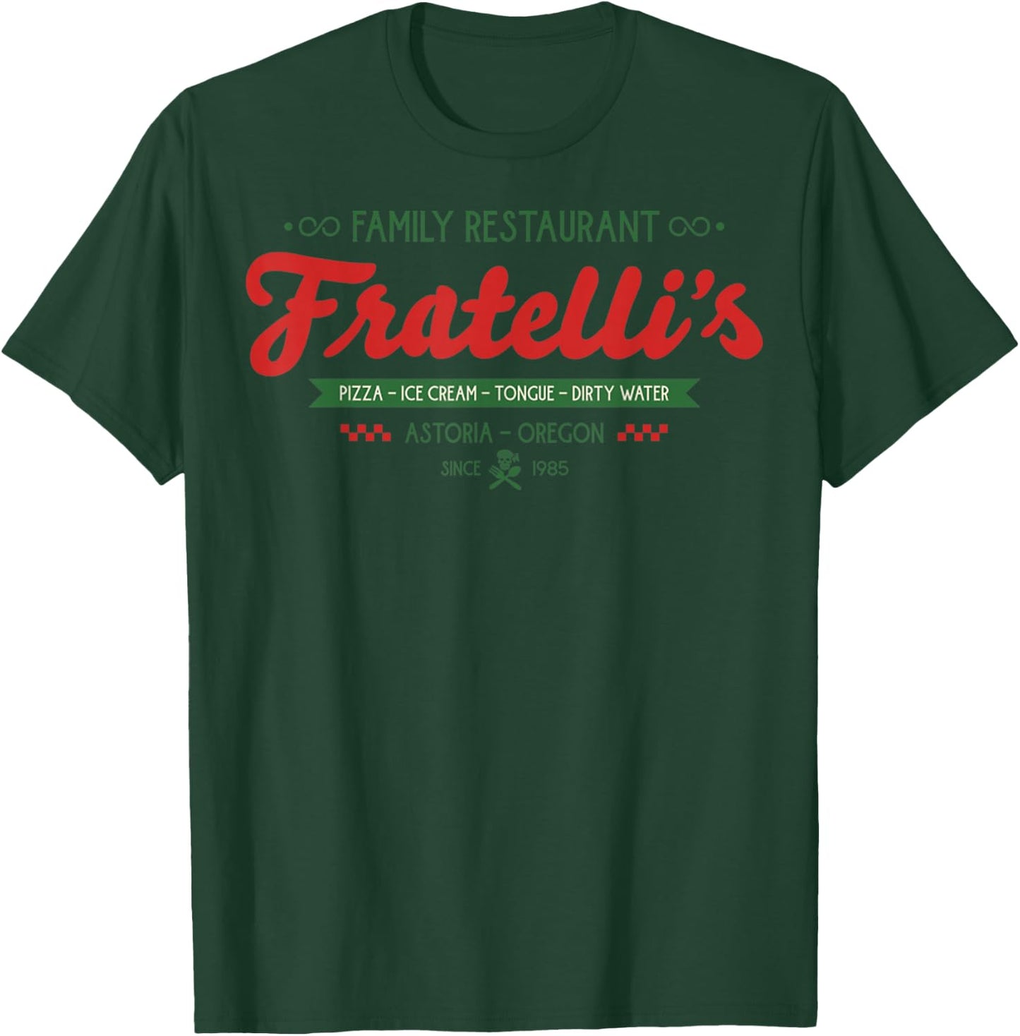 Vintage Fratellis Family Restaurant Astoria Oregon T-Shirt - T-Shirt | Forest