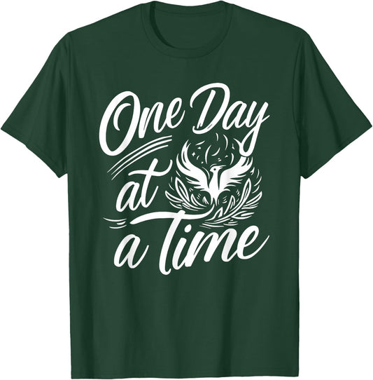 Alcohol Addiction Recovery Sobriety AA NA Anniversary T-Shirt - T-Shirt | Forest