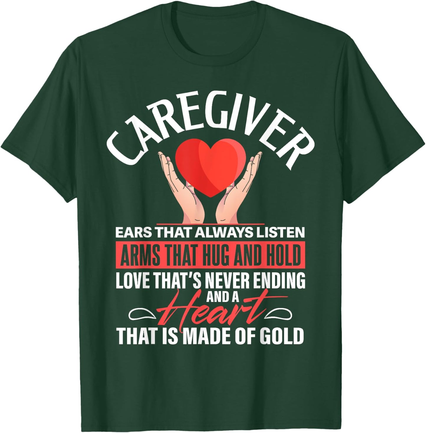 Caregiver Definition Caretaker Nursing Expert Caregiving T-Shirt - T-Shirt | Forest
