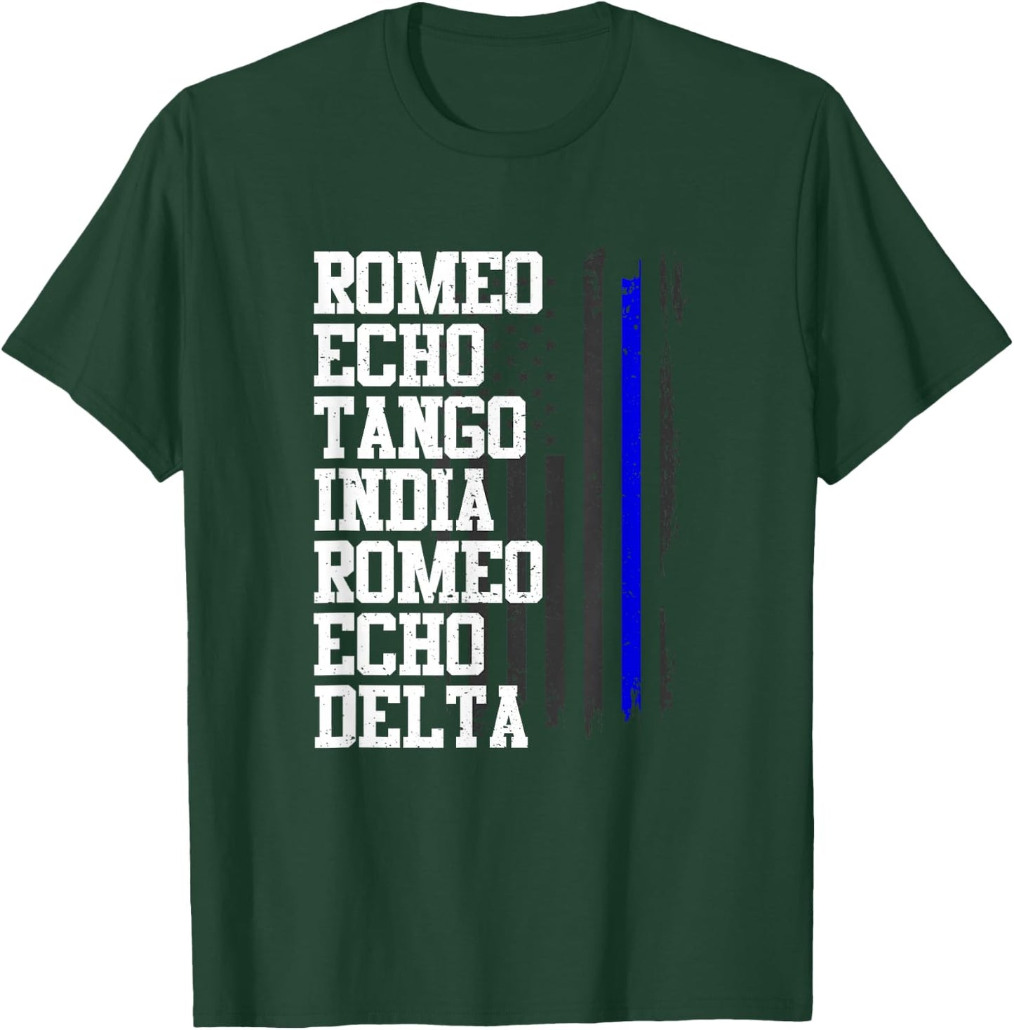Romeo Echo Tango India Romeo Echo Delta Retired Military T-Shirt - T-Shirt | Forest