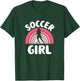 Soccer Girl Cute Pink Soccer Lover Women Girls Kids T-Shirt - T-Shirt | Forest