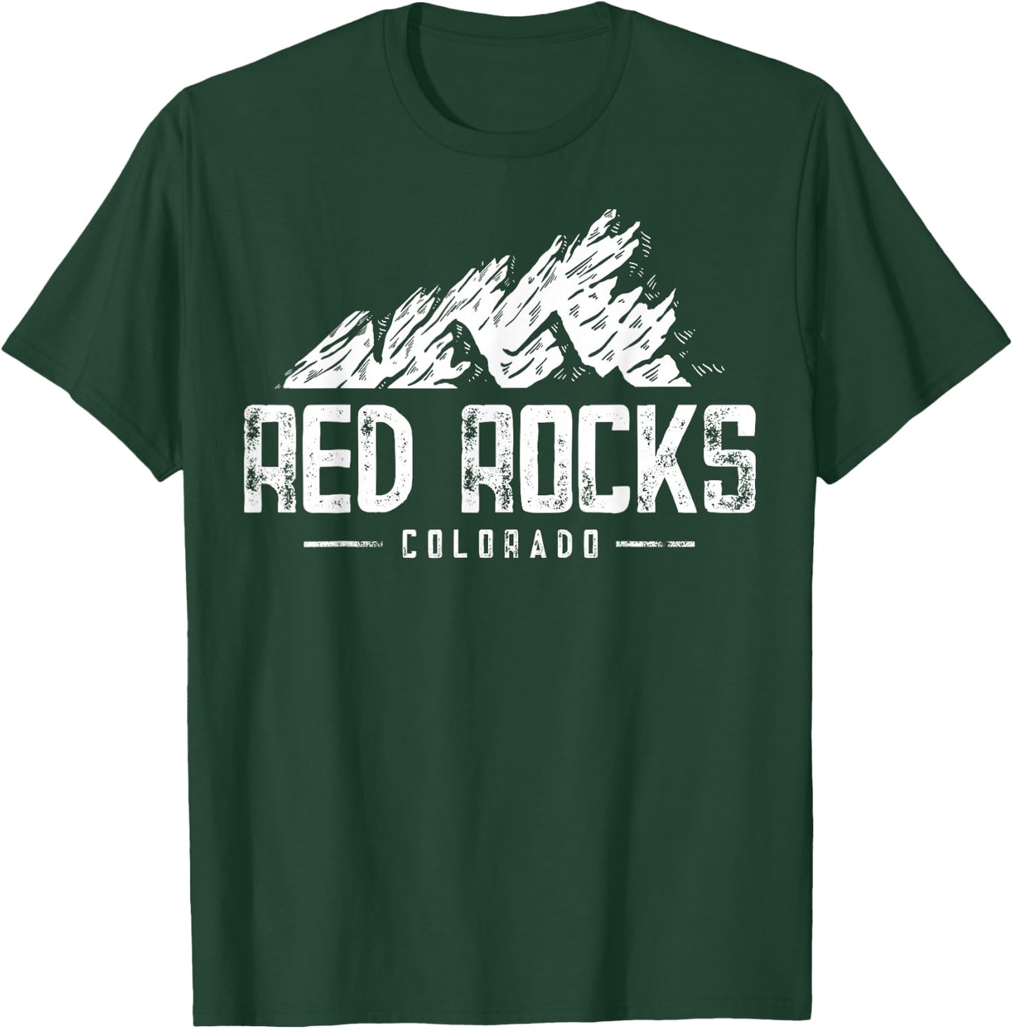 Red Rocks - Morrison Colorado - Visit Red Rocks T-Shirt - T-Shirt | Forest