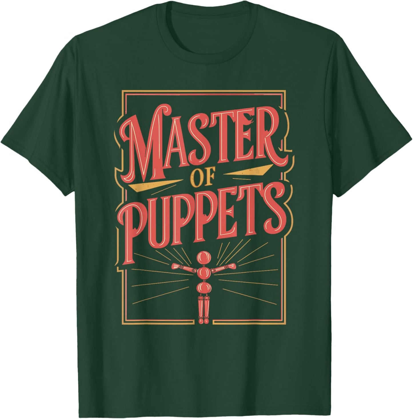 Puppet Mastery Shadow Play Ventriloquist Performance Art T-Shirt - T-Shirt | Forest